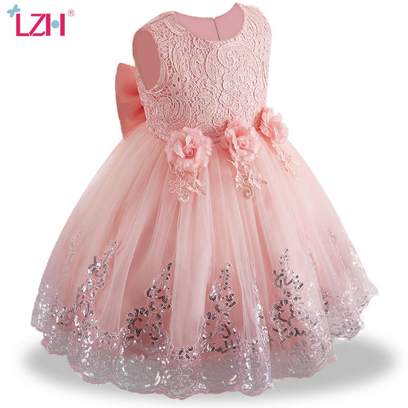 

Girl's Dresses Infant For Baby Girls Lace Princess Dress 1st Year Birthday Baptism Party Born Clothes 6 12 24 Month, Red;yellow