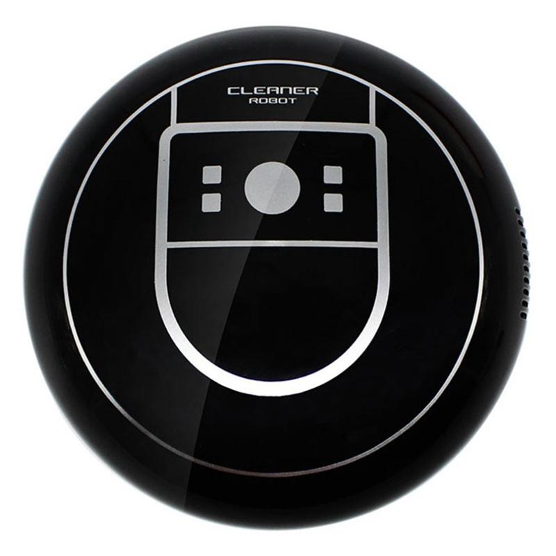 

Home Auto Cleaner Robot Microfiber Smart Robotic Mop Floor Corners Dust Cleaner Sweeper Vacuum Usb Charging BLACK