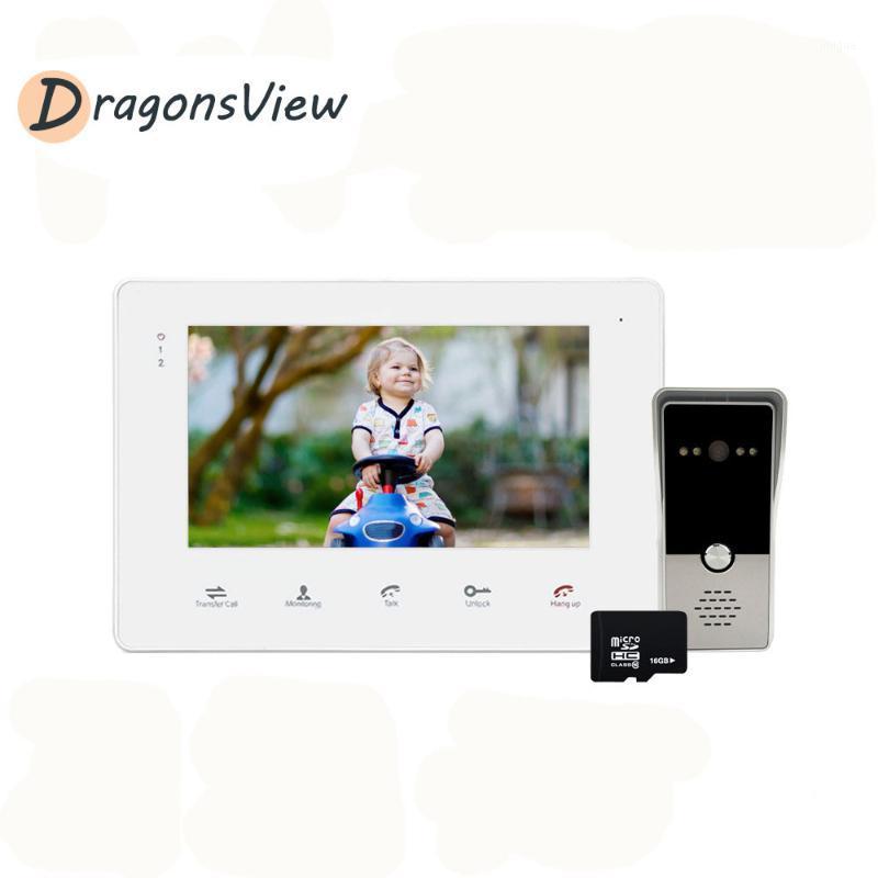 

Dragonsview Color Touch Screen Video Doorbell Phone Intercom System for Elderly Office Private Home Apartment Security1