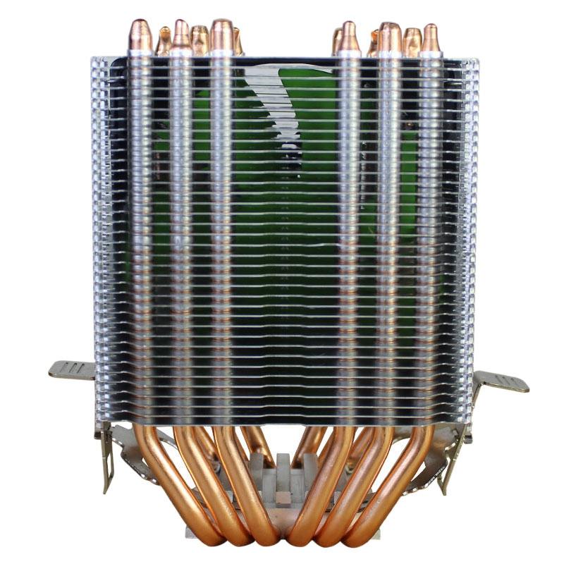 

LANSHUO 6 Copper Tube CPU Radiator Mute 775Amd1155 Color Lamp CPU Fan for Desktop Computer (3-Wire Single Fan Without Lamp