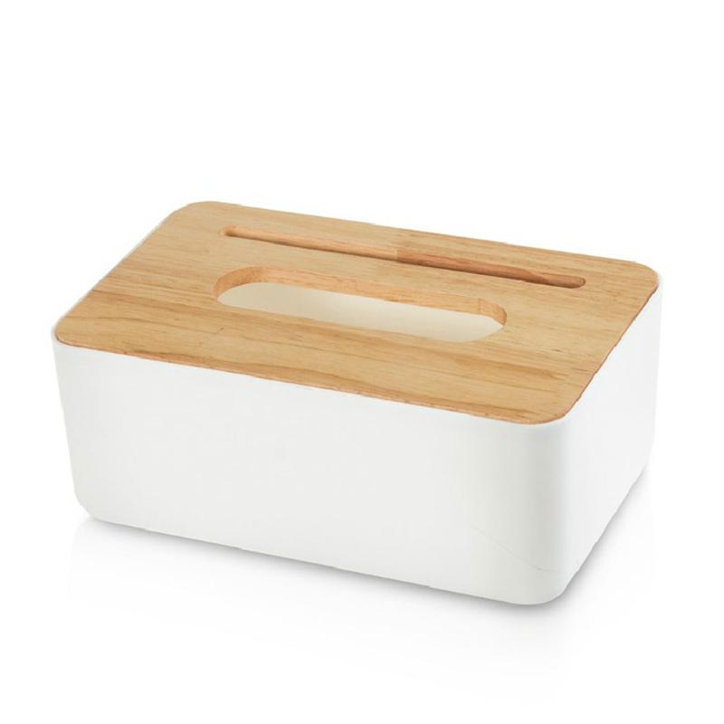 

Storage Napkin Wooden Plastic Simple Stylish Home Office Holder Solid Multifunctional Tissue Box Accessories Decoration Kitchen