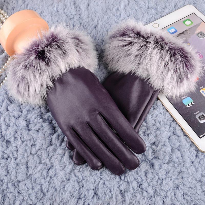 

Women leather Gloves Autumn Winter Warm gloves Mittens Autumn Winter Warm Mittens Women Outdoor Sport Female