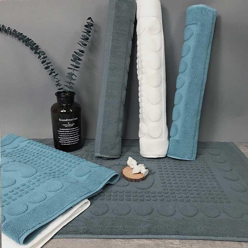 

Cotton Jacquard Non-slip Bath Hotel Mats Bathroom Carpet Kitchen Doormat Office Chair Floor Mat Foot Pad Dining Table Rugs