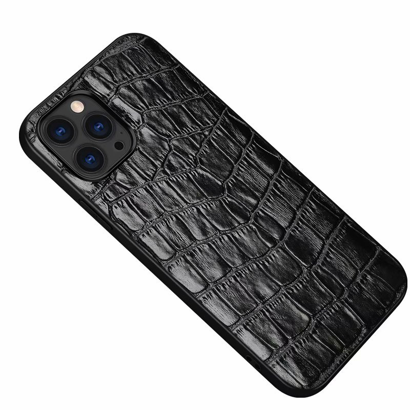 

Fashion Designer Phone cases for iPhone 13 12 11 pro X XR XS MAX 8 7 Crocodile Pattern Grid Leather Cover ForSamsung Galaxy S21 S20 Note 20 10 case, Black
