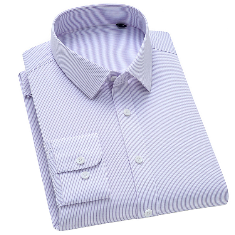 

2021 New Brand Men's Comfortable Soft & Smooth Bamboo-fiber Shirts Design Long Sleeve Standard-fit Classic Easy-care Shirt Ret8, 3swbg-148-6