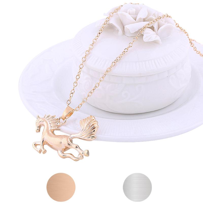 

Running Horse Pendant Necklace F627
