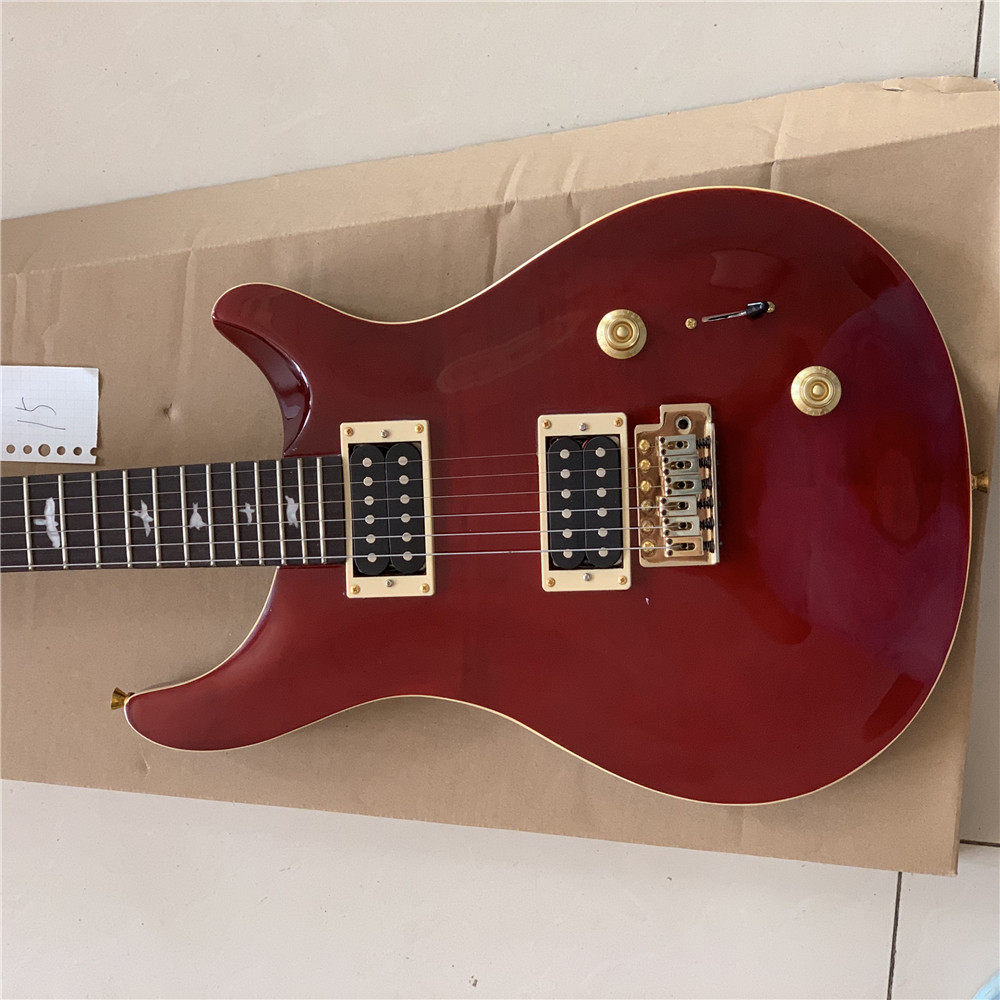 

free shipping Rare Santana ll Santana yellow quilt Guitar Reed Smith 22frets Electric Guitar
