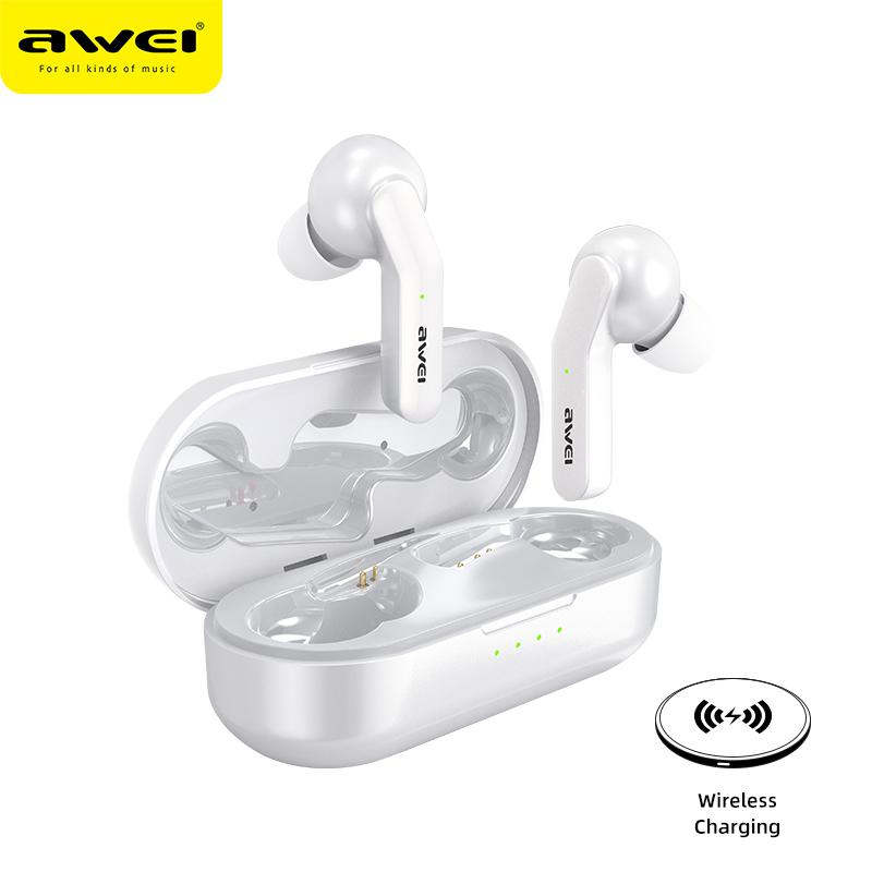 

AWEI True Wireless Stereo Earbuds Touch-Control Bluetooth 5.0 Super Bass HiFi Handsfree Waterproof Headset With Dual Mic, Black