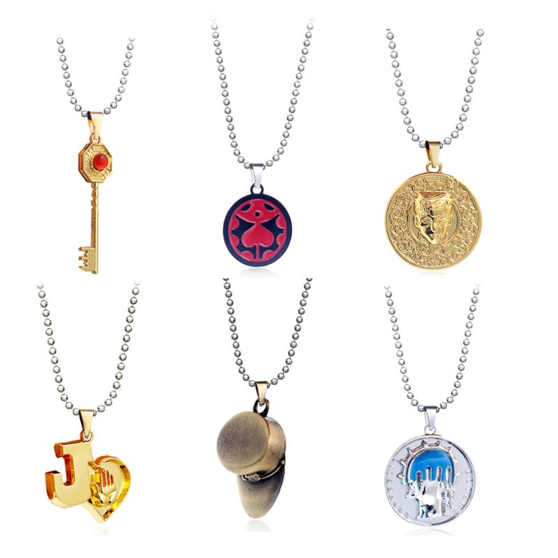 

Keychains Anime JOJOS BIZARRE ADVENTURE Necklace Metal KILLER QUEEN Choker Bead Higashikata Josuke Women Men Cosplay Jewelry