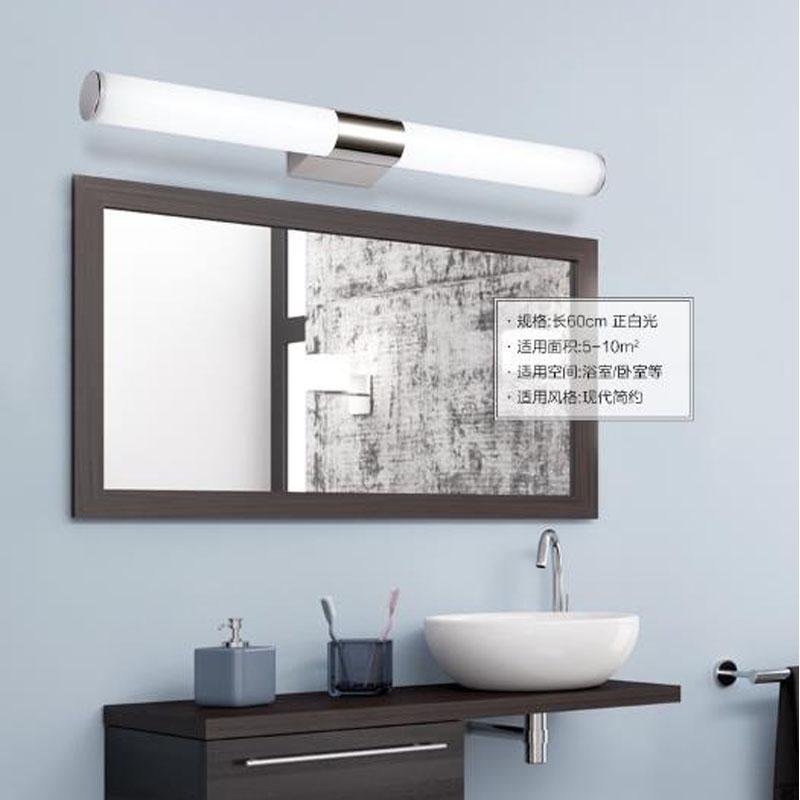 

ECOBRT Decorative LED Wall Sconces for Bedroom Bathroom Indoor Lamp Stainless steel mirror Acrylic lighting Fixtures