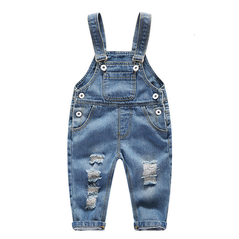 

Boys Jeans 2021 Fashion Spring New Children Strap Solid Cotton Jumpsuit Casual Kids Girls Clothing Denim Overalls Pants Bwa0, 9903