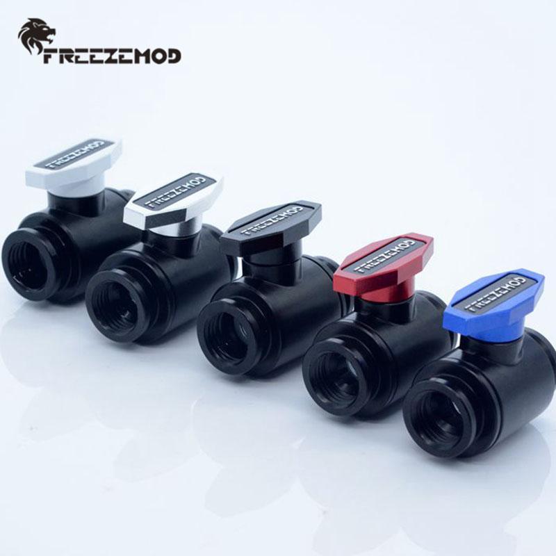 

FREEZEMOD Computer Pc Water Cooler Fitting Drain Valve Double Inner Teeth G1/4 Stop Valve. FM-YGNSB1