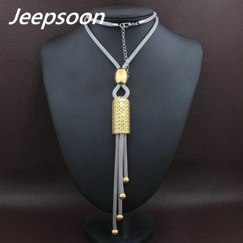 

Pendant Necklaces Fashion Stainless Steel Jewelry For Woman Long Chain Necklace High Quality Jeepsoon NEIGAHCA