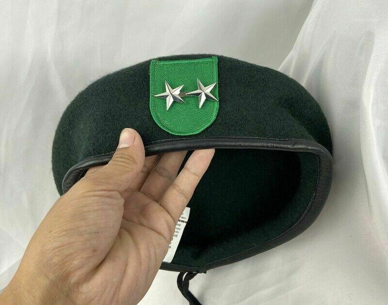 

Us Army 9th Special Forces Group Green Beret 2star Major General Rank Hat Store1, As pic