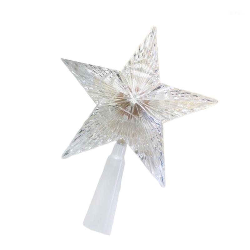 

Plastic Christmas Tree Top Star Christmas Ornament Led Luminous Five-pointed Star 14cm18cm22cm Lights1