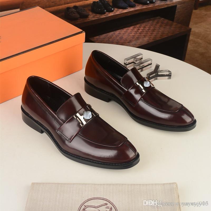 

A1 luxury Mens High quality dress shoes brand designer cowhide overshoes shoess brogue shoe business leather with gold thread Size 6.5-11, Shoelace