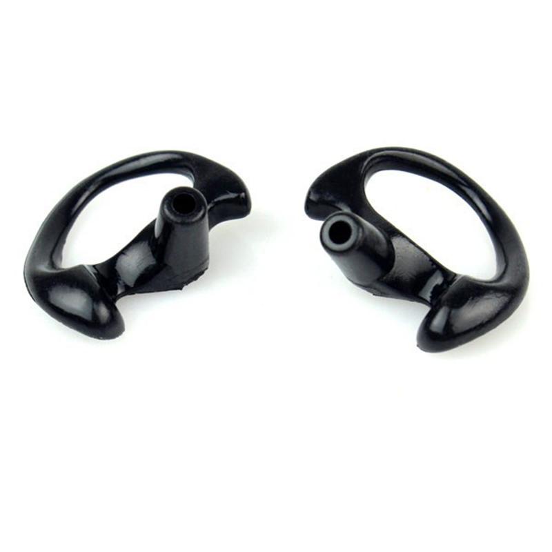 

Two Way Radio 3 Pairs White Or Black Silicone Soft Earbud for Walkie Talkie Covert Acoustic Tube Earpiece Small/Middle/Large
