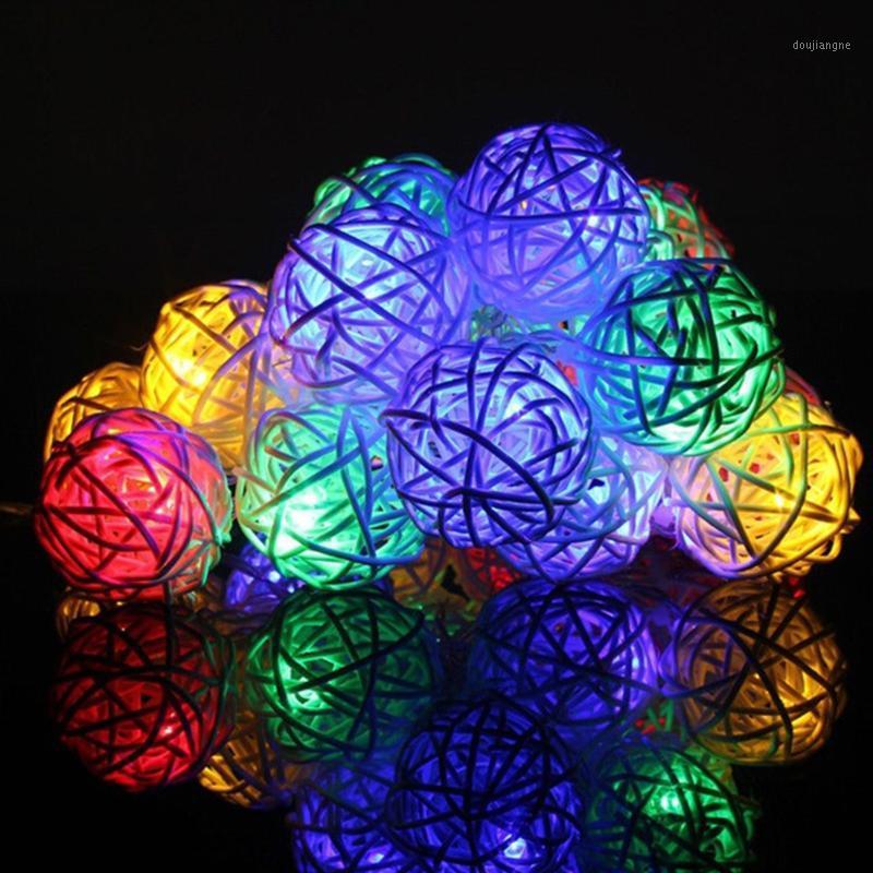 

2m 20 LED Bulbs String Lights Ball Globe Fairy Lamp Festival Xmas Indoor1, Red