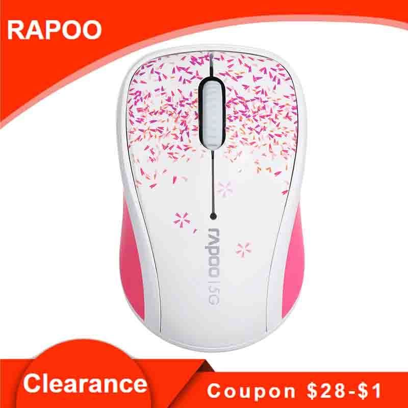 

Rapoo 3100P 5.8GHz Wireless Optical Mouse Silent Mice 1000 DPI for Mac PC Laptop Computer desktop office work MacBook Air Pro LJ201006