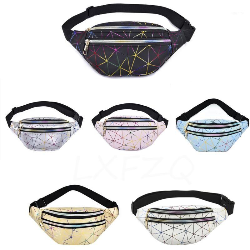 

Waist Bag holographic Sac Banana Femme Fanny Pack Women Waist Bag laser Money Chest Women diamond Pouch Purse1, Sky blue
