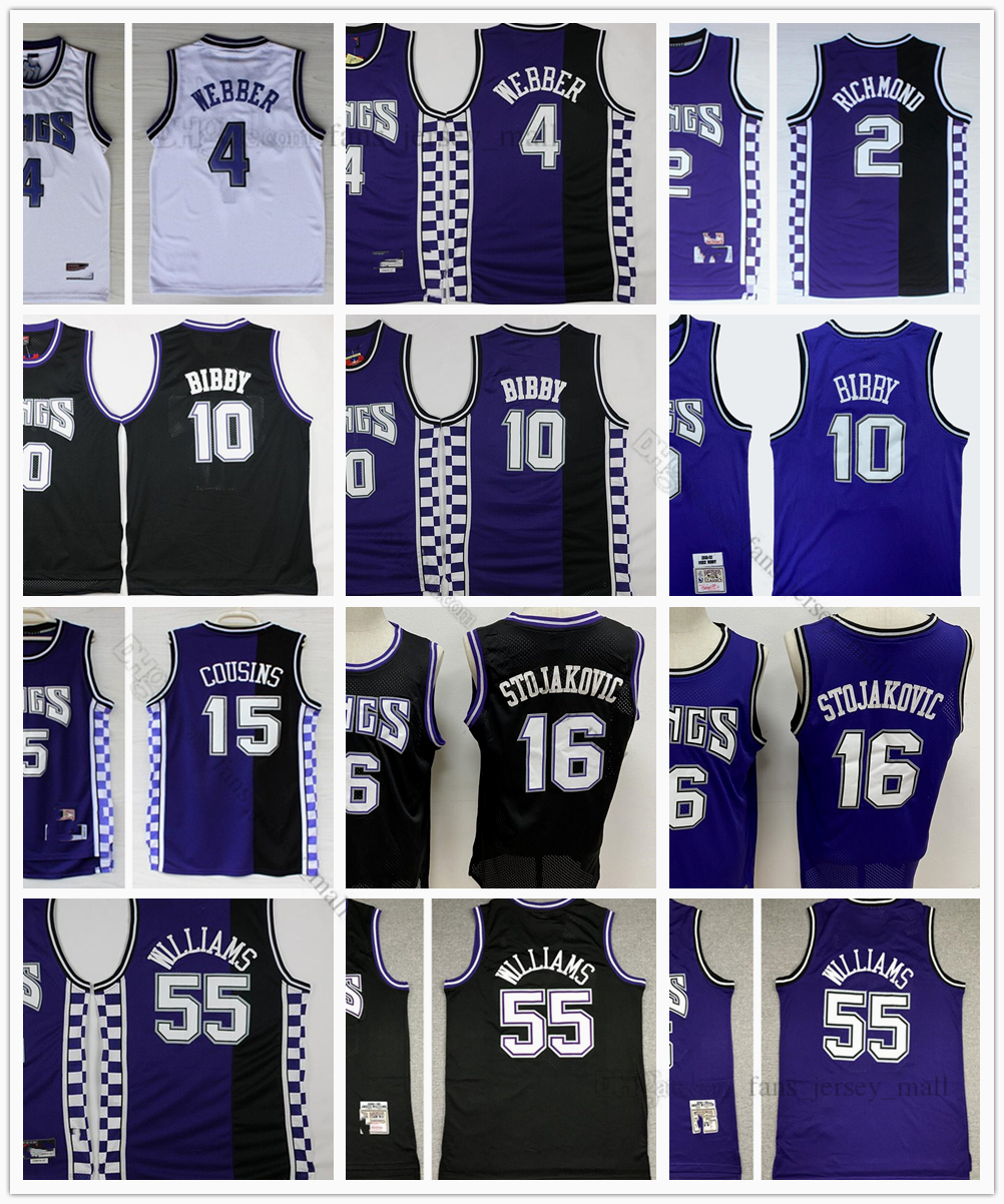 

Retro Mitchell Ness Jersey Basketball 4 Chris Bibby 10 Mike Webber 55 Jason 16 Peja Williams Stojakovic 15 DeMarcus 2 Mitch Cousins Richmond Custom Stitched 98-99 01-02, Same as picture