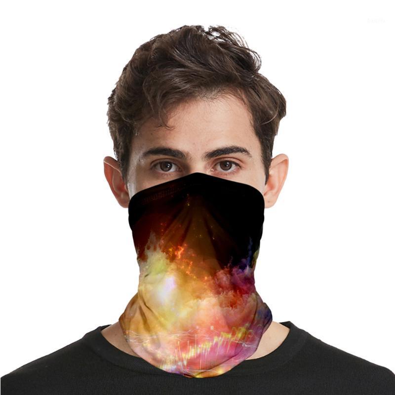 

Starry Scarf Soft Silk Outdoor Headwear Elastic Sports Headband Bandana Face Cover for Climbing Hiking1, Starry sky pattern 2