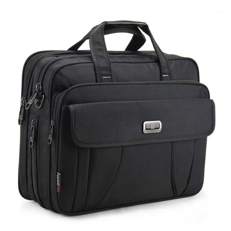

Large Black Briefcase Business Men Shoulder Bags 15.6 Inches Laptop Computer Bag Male Waterproof Travel Handbags Office Work Bag1