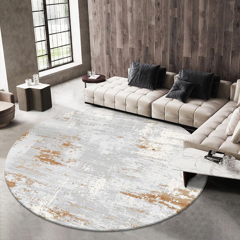 

Nordic Abstract Round Rug Living Room Home Bedroom Round Carpet Modern Design Floor Mat Sofa Coffee Table Thick Rugs And Carpets, W191120r-1