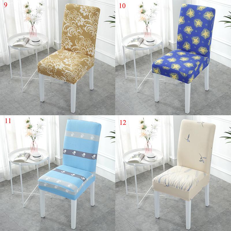 

Geometry Chair Cover Dining Elastic Chair Covers Spandex Stretch Elastic Office Case Anti-dirty Removable 1/2/4/6piece