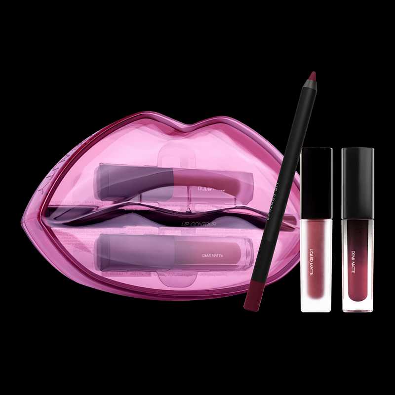 

BIG MOUTH MATTE & CREAM LIP SET KIT BAWSE AND FAMOUS LIQUID MATTE LIPSTCK DEMI LIPSTICK LIP CONTOUR WITH GESCHENKBOX, Bawse . famous
