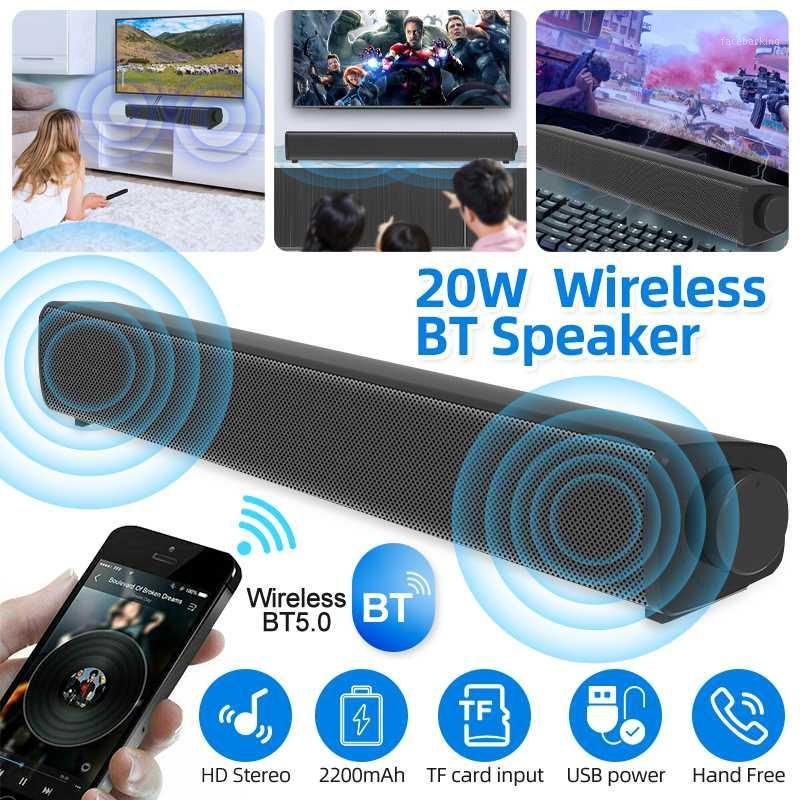 

20W Wireless Bluetooth 5.0 Speaker Home Hands-free Call Two-channel Stereo 3D Soundbar for Cellphone/PC/TV Home Theater System1