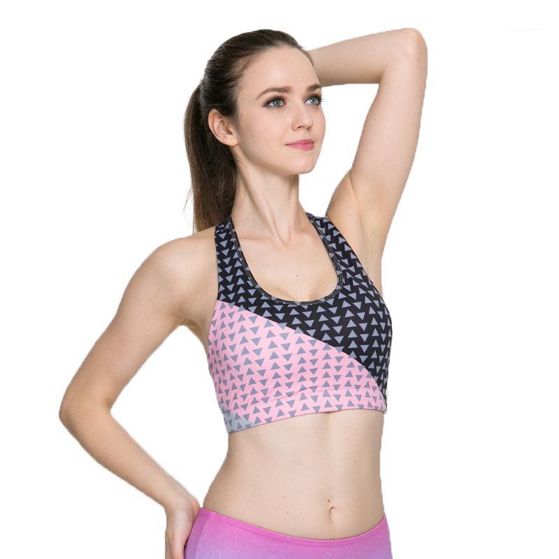 

Sexy Beauty Back Sports Yoga Bra Nylon Underwear Tops Bra Hollow Back Vest Sports Shirt Tank Top Sport Yoga Drop Clothing ZCXQM1, Pink