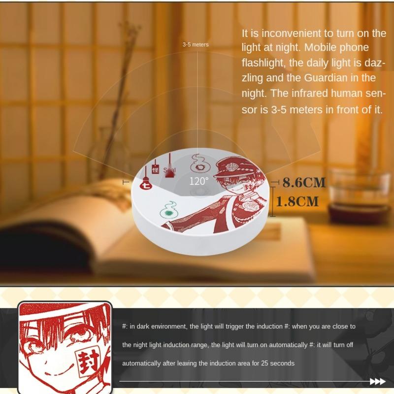 

Hanako Kun Induction Night Light Peripheral Night Light Animation Student Dormitory Table Lamp Bedside Lamp