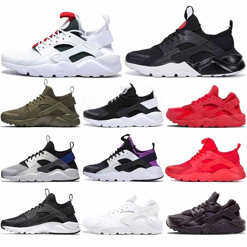 

Huarache 4.0 Running shoes men women Triple Black White purple Green Oreo red chaussures breathable outdoor mens trainers sport sneaker, #11 1.0 black white 36-45