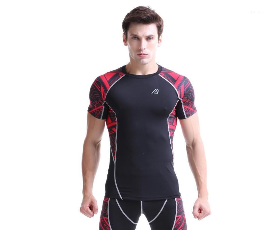 

2020 Mens Sleeve running Under Wear mens skin Tight quick dry breathable t shirts tops clothes size -4xl1, Black