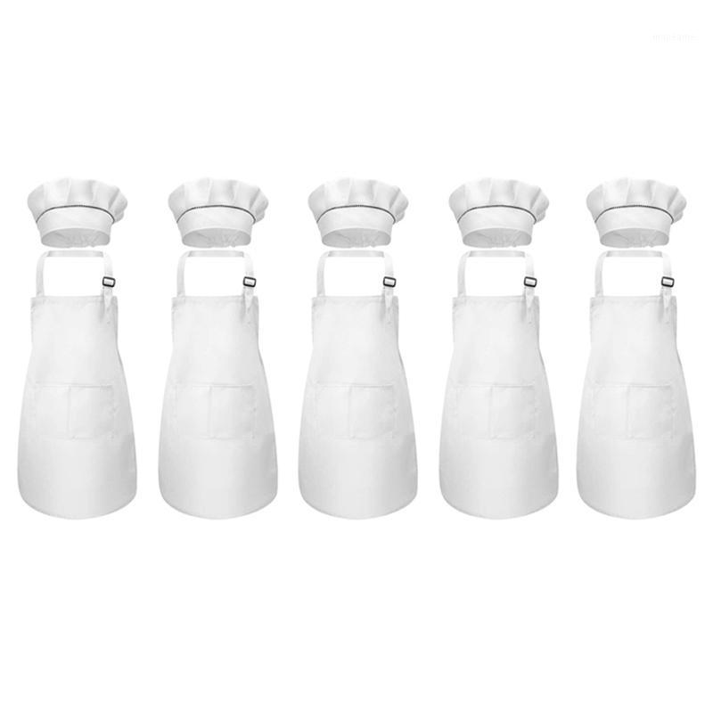 

10-Piece Children's Apron and Chef Hat Set Adjustable Children's Kitchen Apron for Cooking and Painting1