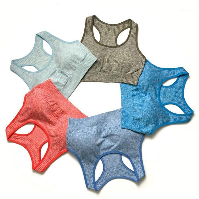 

12 Colors Women Seamless Fitness Sports Bra Running Workout Yoga Bra Female Sports Workout GYM Clothing yoga Top Sportswear1, Blue