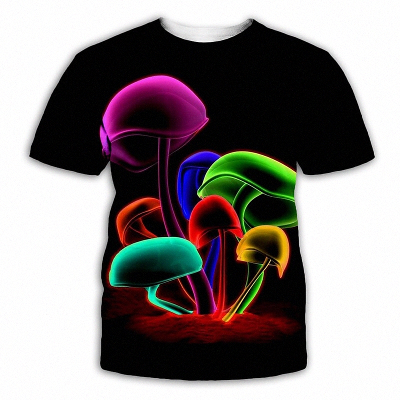 Chemise T-shirt pour hommes 3D Imprimer Graphic rond Party Partie quotidienne imprimé à manches courtes à manches courtes exagérées Noir 47ok #