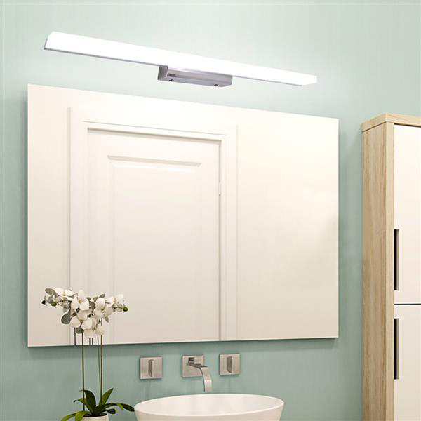 Brand new 7W 40CM New and intelligent lamp Bathroom Light Bar Silver White Light high brightness Lights Top-grade material Lighting