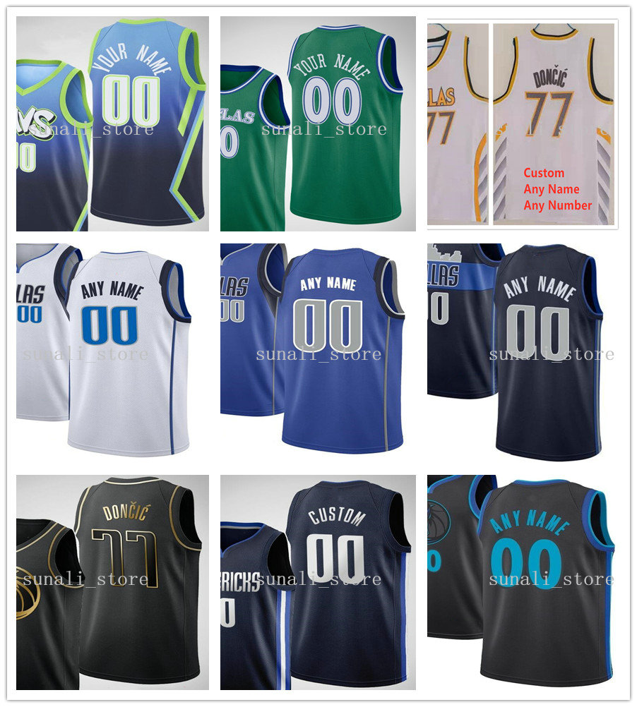 

2020 Basketball Draft Pick Jerseys Josh Green Tyrell Terry Josh 0 Richardson Doncic 77 Luka Kristaps 6 Porzingis Maxi 42 Kleber, Men black