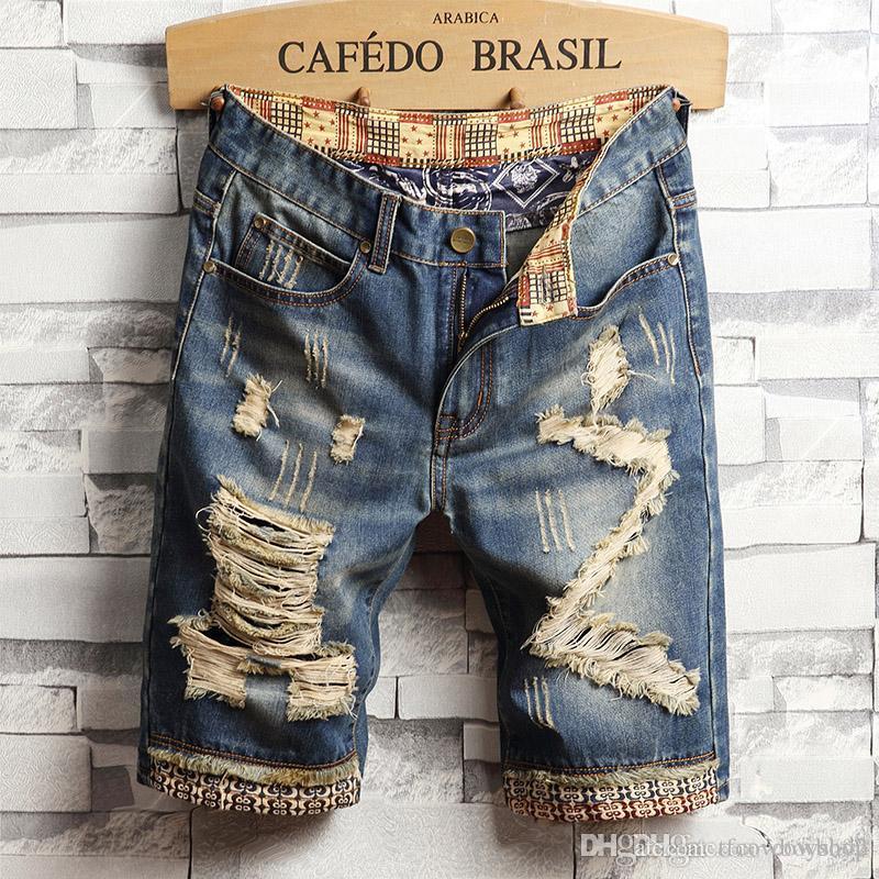 

mens designer summer shorts pants biker diesel men jeans for men just don shorts ripped men jeans knee length designer shorts, 780