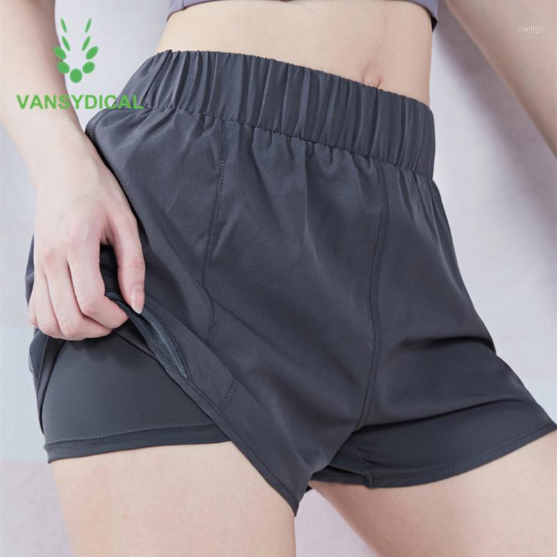 

Vansydical Summer Workout Shorts Women 2 in 1 Gym Yoga Shorts Quick Dry Mesh Sports Running Fitness Jogging Zipper Pocket1, Fbf20526