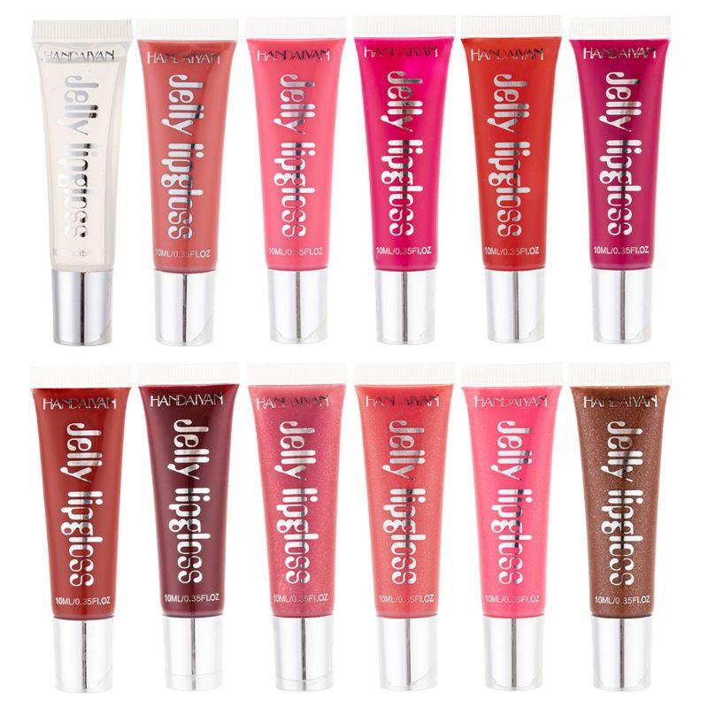

12 Color Waterproof Glitter Lip Gloss Liquid Long Lasting Lipstick Cosmetic