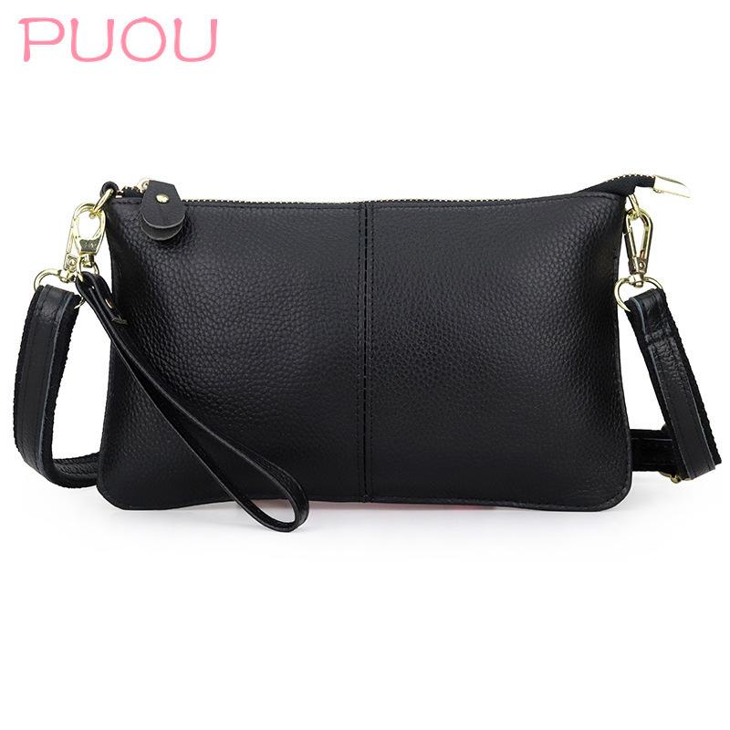 

New Fashion Crossbody Bags For Woman Luxury Purses And Handbags Women Bags Designer Clutch Bag Genuine Leather Shoulder Bag Sac, Black