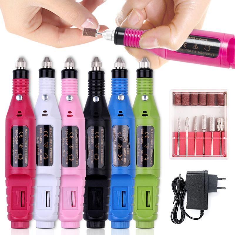 

Professional Electric Nail Drill Machine Manicure Mill Cutters For Manicure Set Pedicure Nail File Equipment Tools Sets