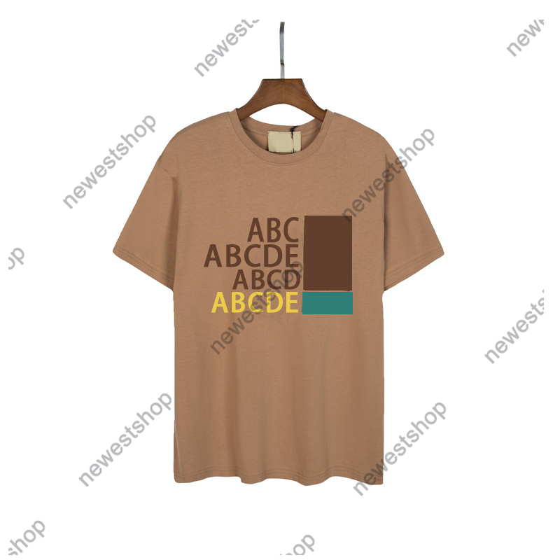 

2022 summer mens t shirts designer men color letter printing t-shirt paris womens fashion Cooperative tshirts casual cotton t shirt