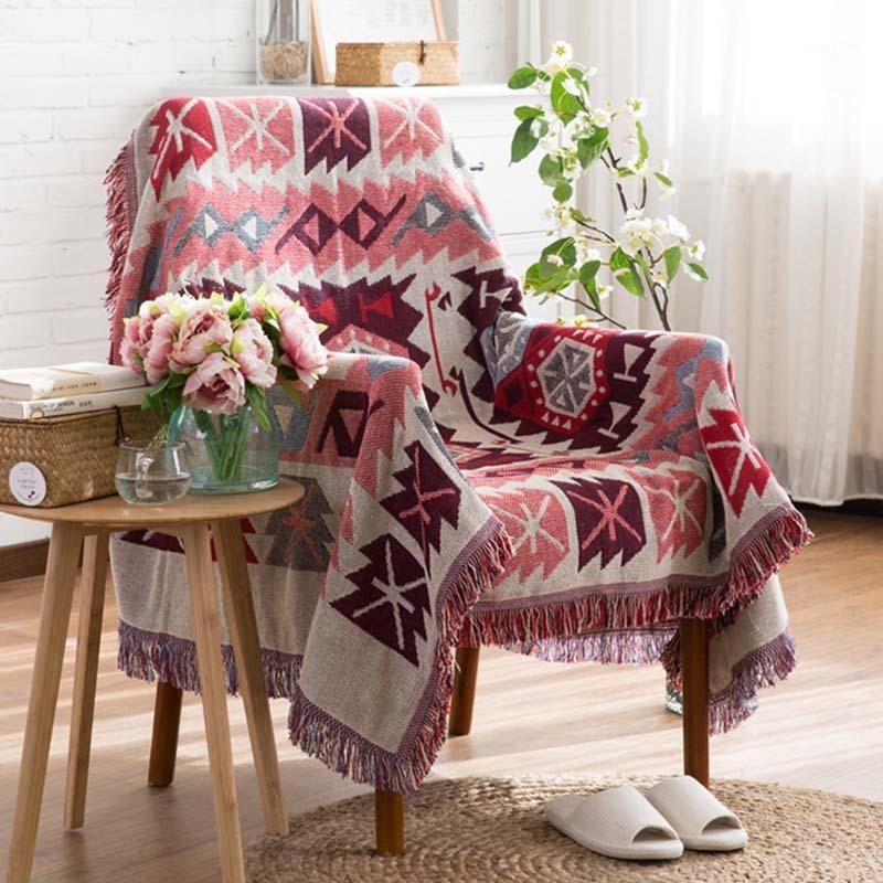 

1pcs Two Sides Plaid Nap Travel Tassel Blanket Sofa Bed Sleeping Cobertor Chair Decorative Throw Blanket Home Decoration TZ570121