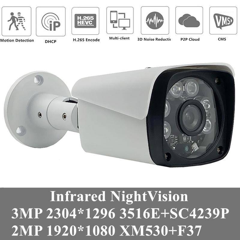 

4PCS 3MP 1080P IP Outdoor Metal Camera 2304*1296 H.265 3516EV200+SC4239P IP66 WaterProof IR-Cut NightVision Onvif P2P CMS1