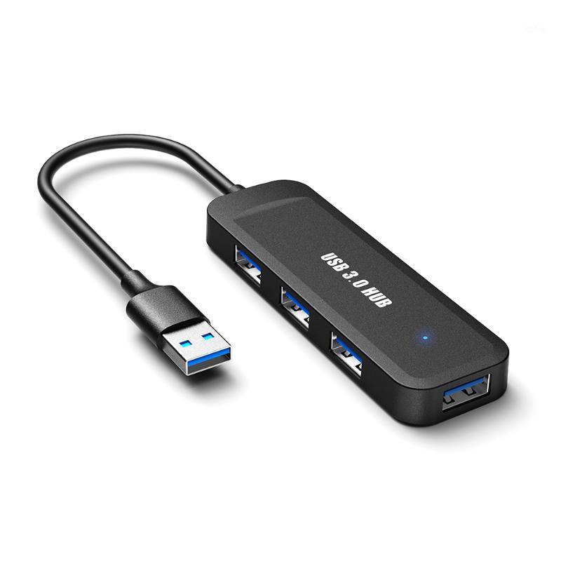 

Hannord USB Hub 4 Port USB 3.0 5Gbps Ultra Slim Portable Hub Adapter High Speed OTG for Laptop Accessories1