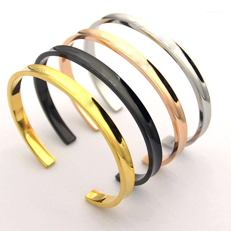 

Open Bracelets For Men Women Stainless Steel Couple Accessories Bracelet Jewelry Wholesale Classic High Quality Gifts Korean Link, Chain, Black